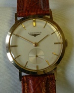 Longines 17 J manual wind dress watch 1960 vintage